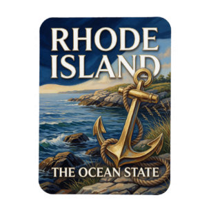 Rhode Island State Pride ⚓ Coastal New England Magnet