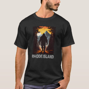 Rhode Island Sunset retro 70s vintage hiking campi T-Shirt