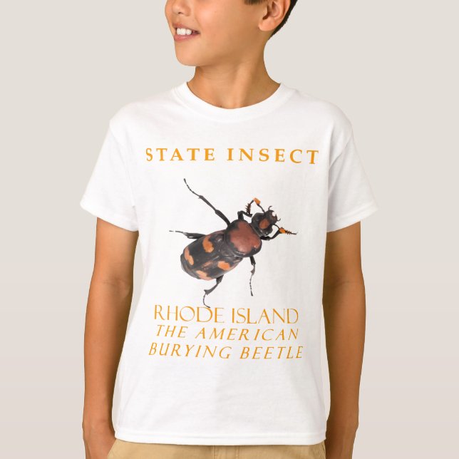 Rhode Island Territory Insect The American burying T-Shirt (Front)