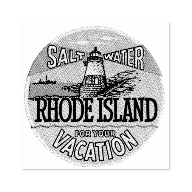 Rhode Island travel rubber stamp (Imprint)