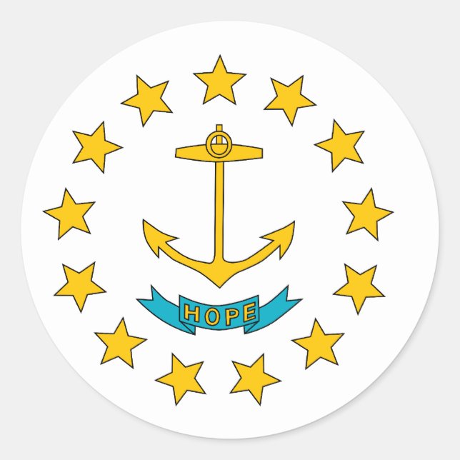 Rhode Island, United States Classic Round Sticker (Front)
