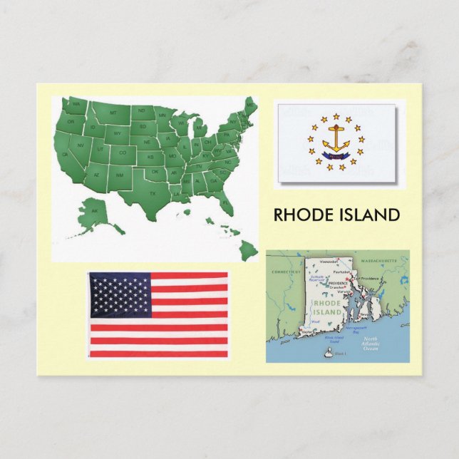 Rhode Island, USA Postcard (Front)