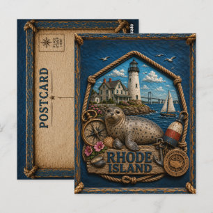 Rhode Island Vintage Travel Postcard