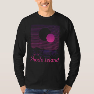 Rhode Retro Vintage Mountain Grid 80s 90s Aestheti T-Shirt