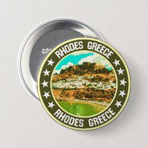 Rhodes                                             7.5 cm round badge
