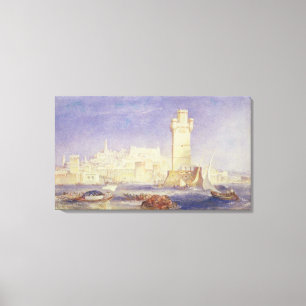 Rhodes, c.1823-24 (w/c & bodycolour on paper) canvas print