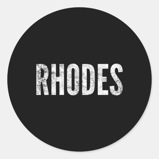 Rhodes Greek Islands Classic Round Sticker (Front)