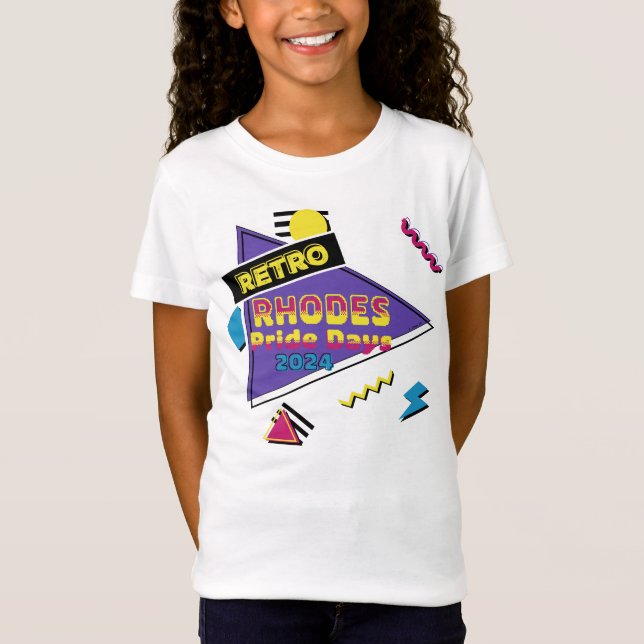 Rhodes Pride Days 2024 Retro Rhodes T-Shirt (Front)