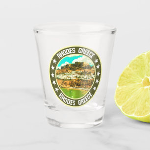 Rhodes shot glass