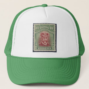 Rhodesia British South Africa Company Stamp. Trucker Hat