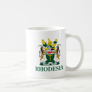 Rhodesia Coat Of Arms Zimbabwe Funny South Africa  Coffee Mug