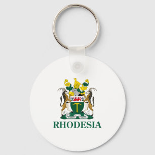 Rhodesia Coat Of Arms Zimbabwe Funny South Africa  Key Ring