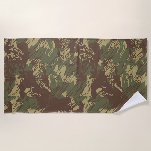 Rhodesian Brushstroke CAMO Beach Towel (Front)