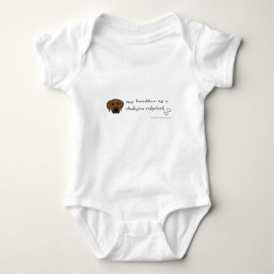 rhodesian ridgeback baby bodysuit
