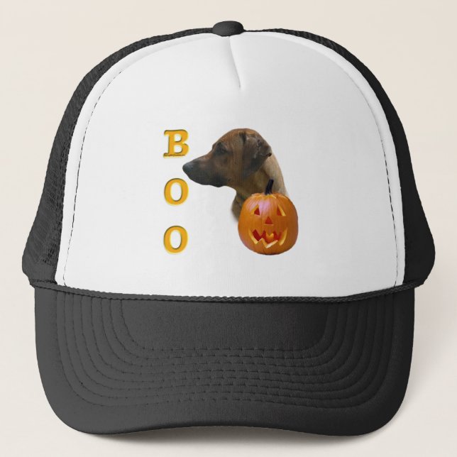 Rhodesian Ridgeback Boo Trucker Hat (Front)