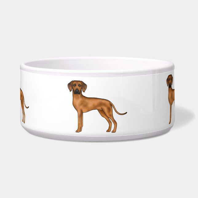 Rhodesian Ridgeback Brown African Lion Dog Design (Front)