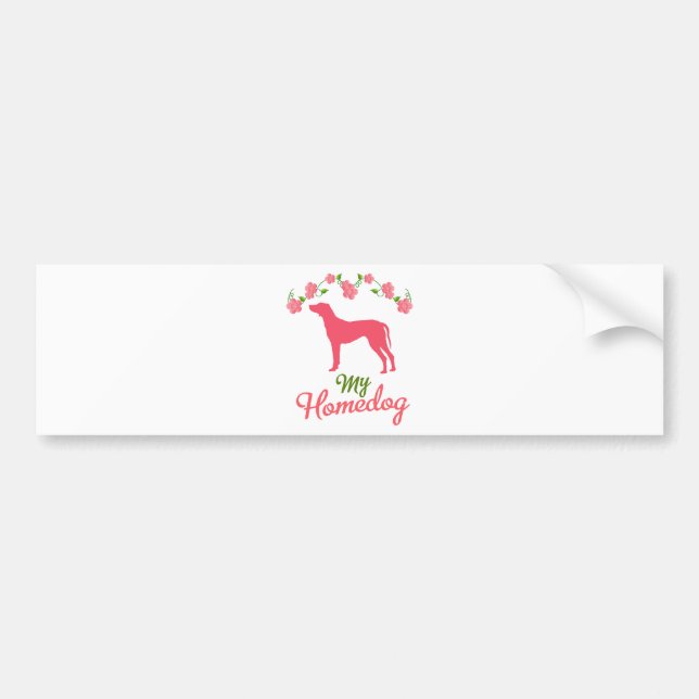 Rhodesian Ridgeback Bumper Sticker (Front)