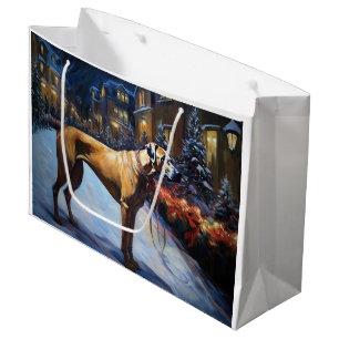 Rhodesian Ridgeback Christmas Festive Season Large Gift Bag