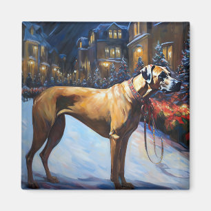 Rhodesian Ridgeback Christmas Festive Season Magnet