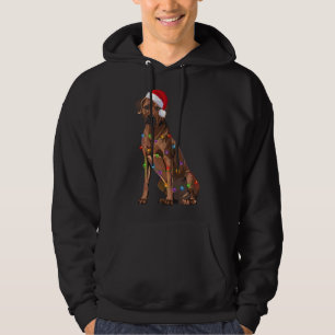 Rhodesian Ridgeback Christmas Lights Xmas Dog Love Hoodie