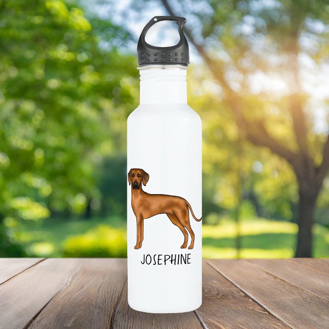 Rhodesian Ridgeback Cute African Lion Dog And Name 710 Ml Water Bottle (Creator Uploaded)