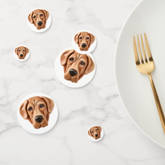 Rhodesian Ridgeback Dog 3D Inspired Confetti (Group)