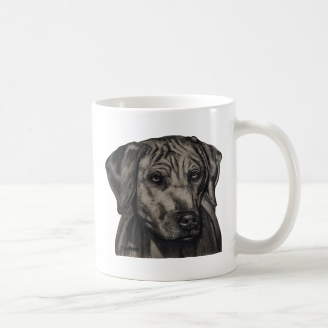 Rhodesian Ridgeback Dog Art - zulu Coffee Mug (Right)
