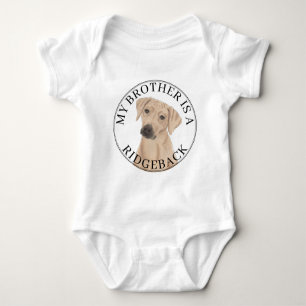 Rhodesian Ridgeback Dog Baby Bodysuit