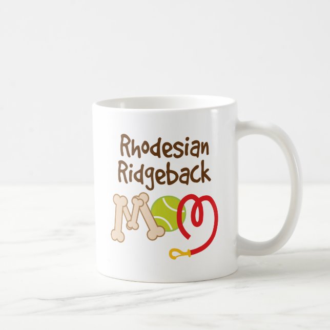 Rhodesian Ridgeback Dog Breed Mum Gift Coffee Mug (Right)