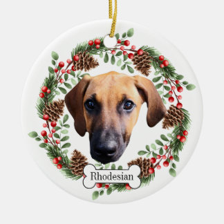 Rhodesian Ridgeback dog Ceramic Tree Decoration
