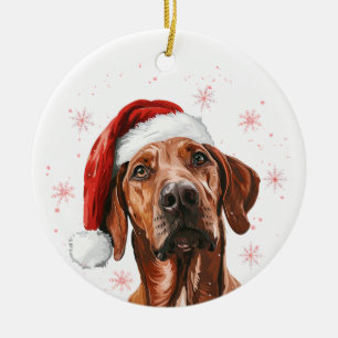 Rhodesian Ridgeback Dog Christmas Personalized Ceramic Tree Decoration