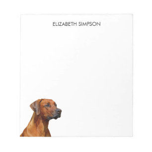Rhodesian Ridgeback Dog Notepad