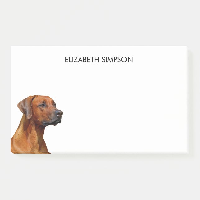 Rhodesian Ridgeback Dog Post-it Notes (Front)