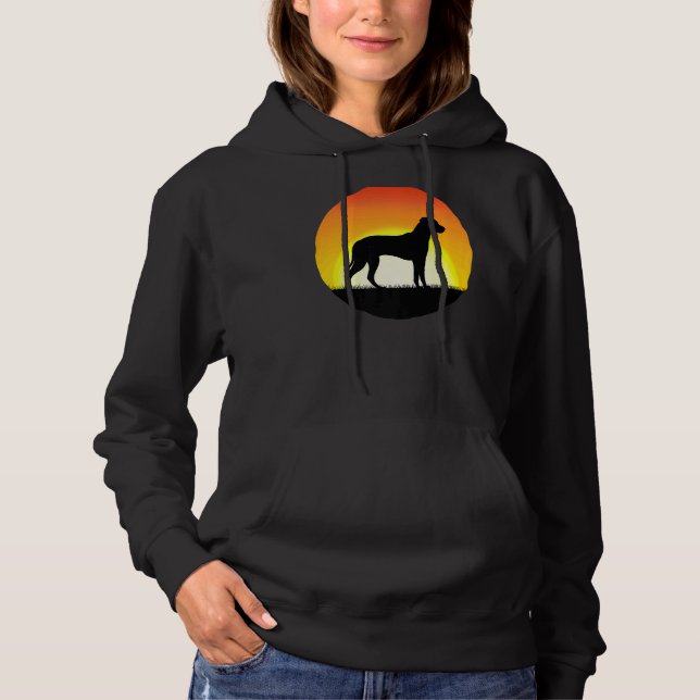 Rhodesian Ridgeback Dog Retro  10 Hoodie (Front)
