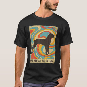 Rhodesian Ridgeback Dog Retro Vintage T-Shirt