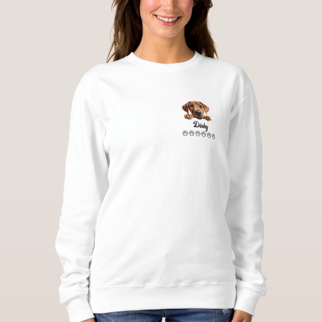 Rhodesian Ridgeback Dog Sweatshirt (Front)