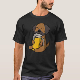 Rhodesian Ridgeback Drinking Beer Dog T-Shirt