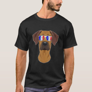 Rhodesian Ridgeback France Sunglasses I French Fla T-Shirt