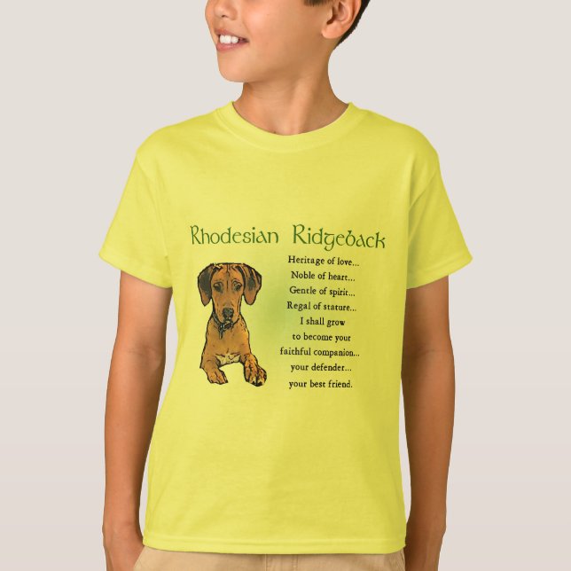 Rhodesian Ridgeback Gifts T-Shirt (Front)