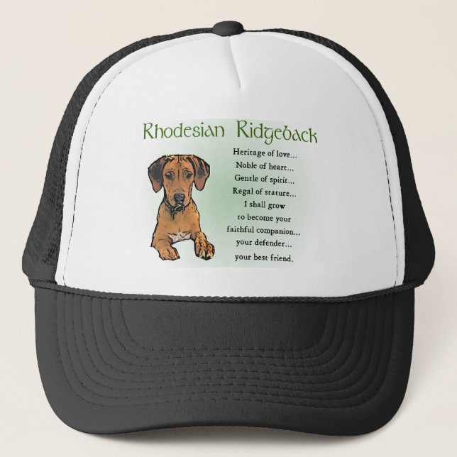 Rhodesian Ridgeback Gifts Trucker Hat (Front)