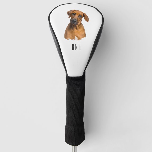 Rhodesian Ridgeback Golf Head Cover (Front)