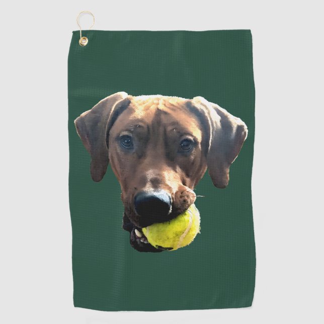 Rhodesian Ridgeback Golf Towel (Front)