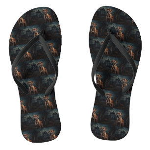 Rhodesian Ridgeback Halloween Scary  Jandals