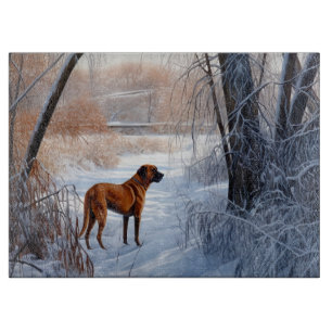 Rhodesian Ridgeback Let It Snow Christmas  Cutting Board