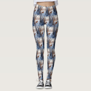 Rhodesian Ridgeback Let It Snow Christmas Leggings