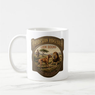 Rhodesian Ridgeback Lion Hound Art Coffee Mug