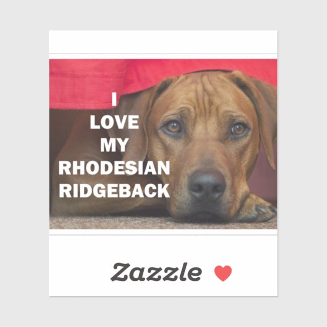 rhodesian-ridgeback love w pic (Sheet)