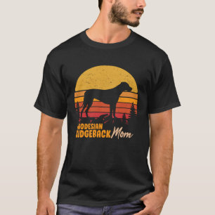 Rhodesian Ridgeback Mama Mama Vintage Retro Dog Wo T-Shirt