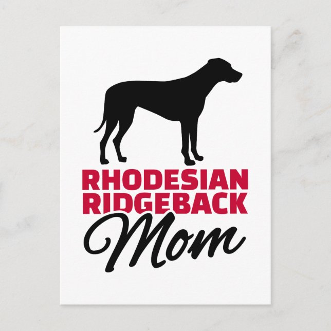 Rhodesian Ridgeback Mum Postcard (Front)