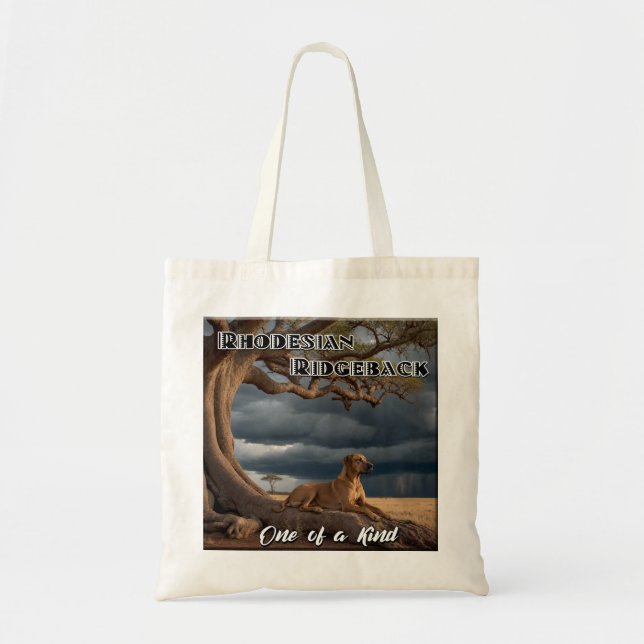 Rhodesian Ridgeback “One of a Kind” Tote Bag (Front)